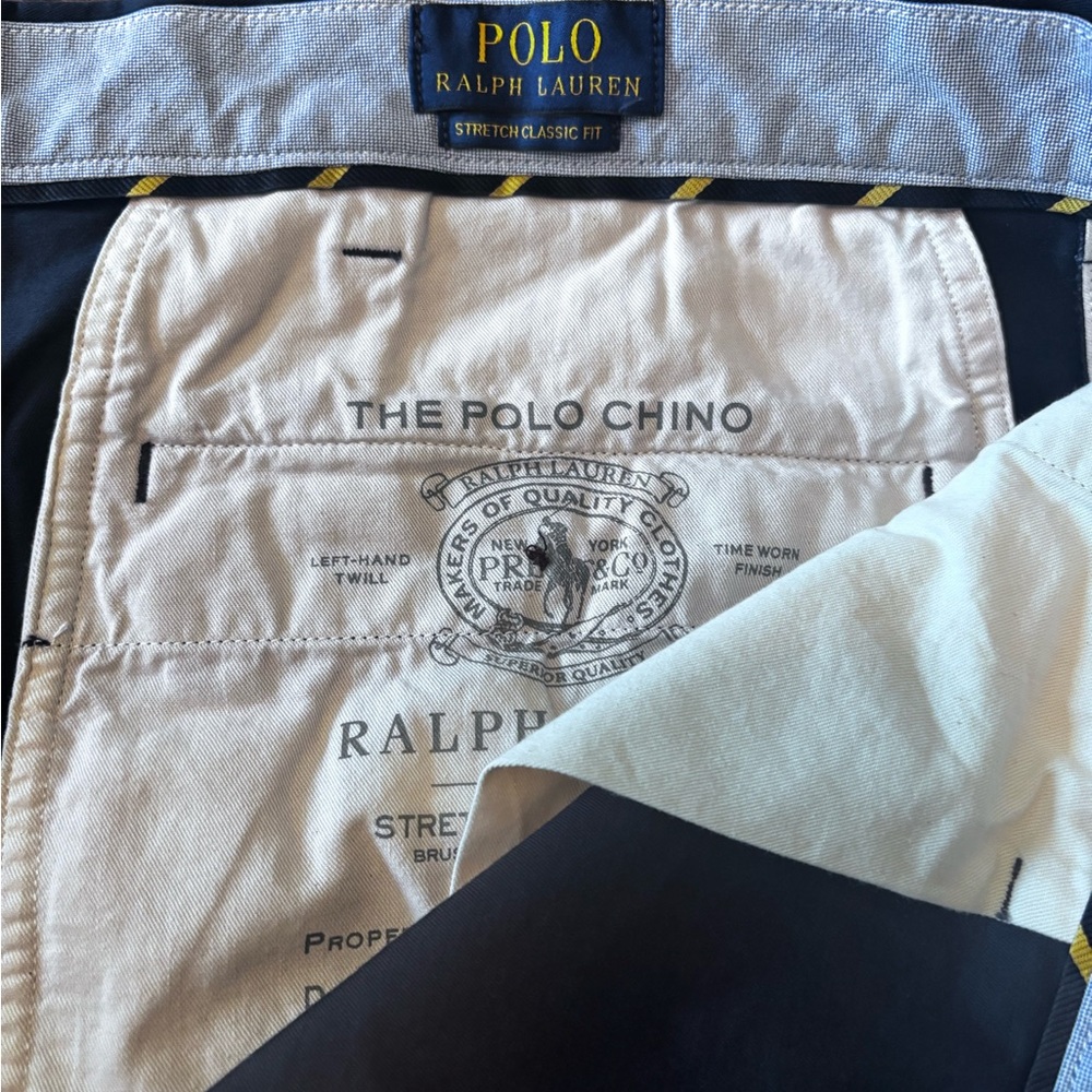 Polo by Ralph Lauren Navy Blue Chinos - Picture 3 of 6